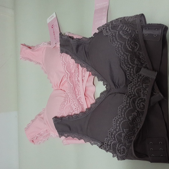 iviestin Other - IVIESTIN Size L Purple, Pink, Wrap Front Bralette Bra